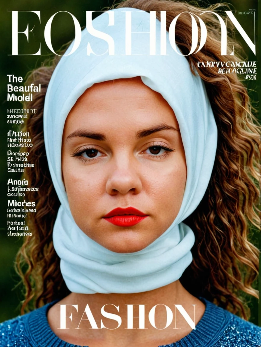 female on cover of fashion magazine