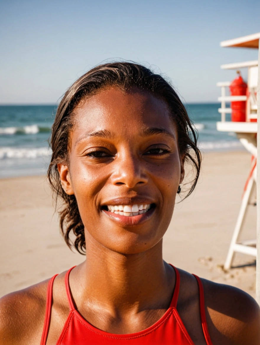 a super hot female lifeguard from Baywatch