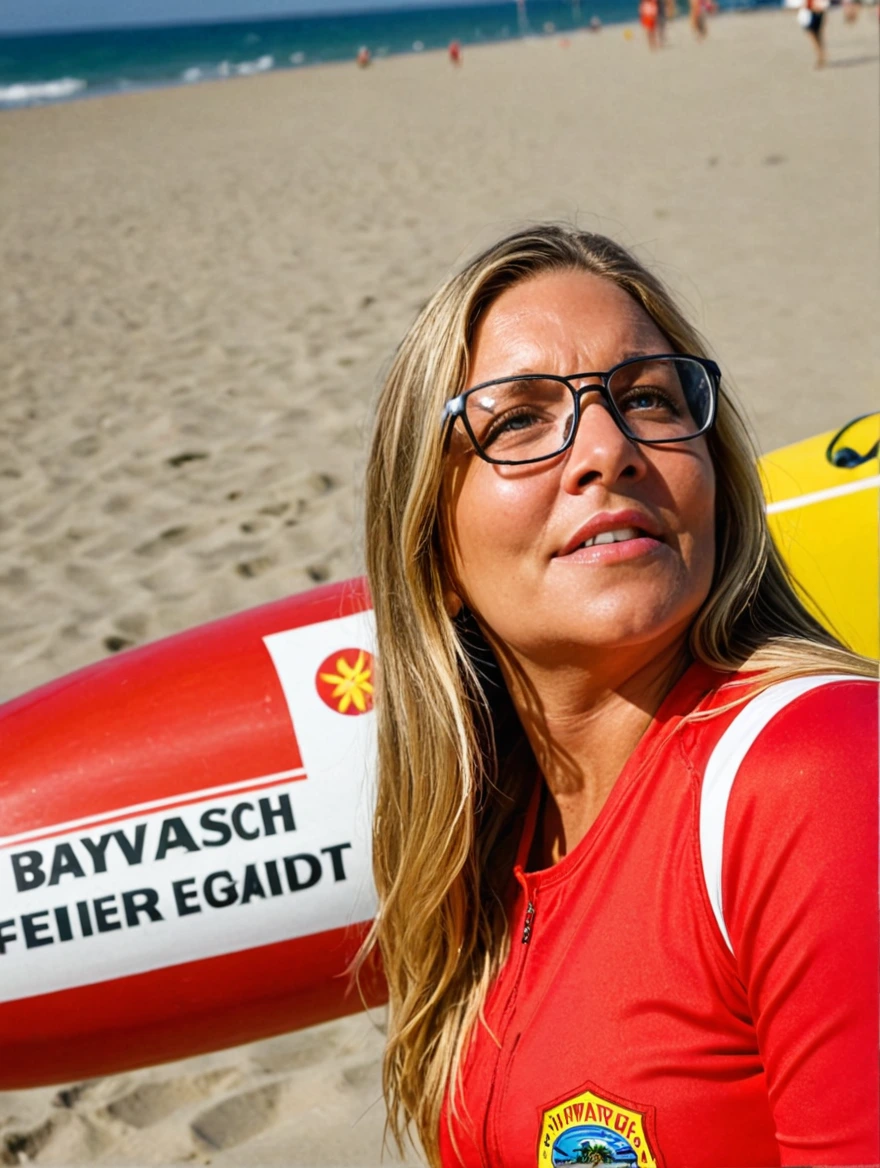 a super hot female lifeguard from Baywatch