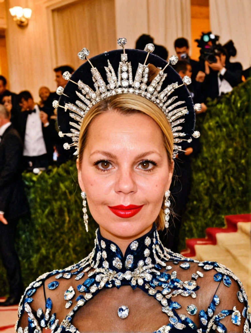 woman at the Met Ball wearing outlandish dress