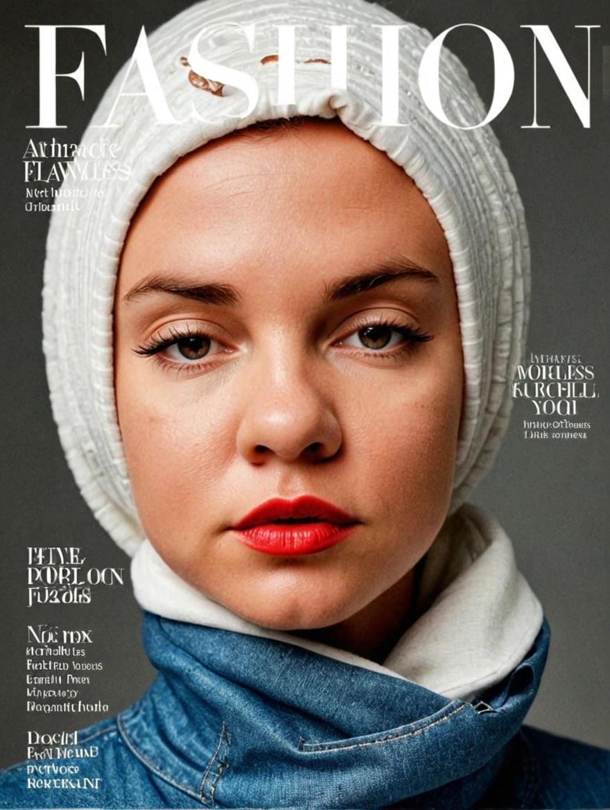 female on cover of fashion magazine