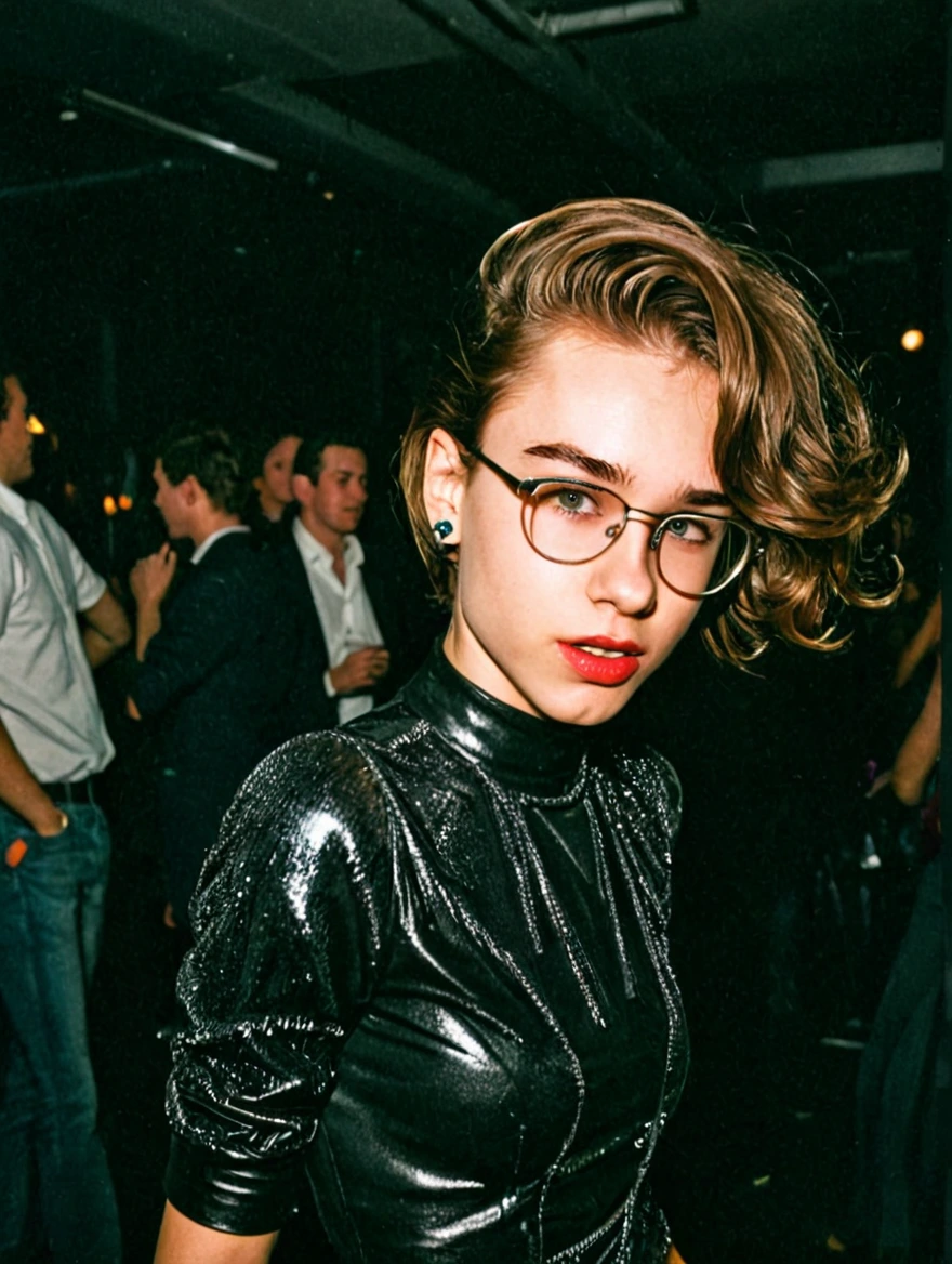 Woman dancing on dancefloor at Studio 54