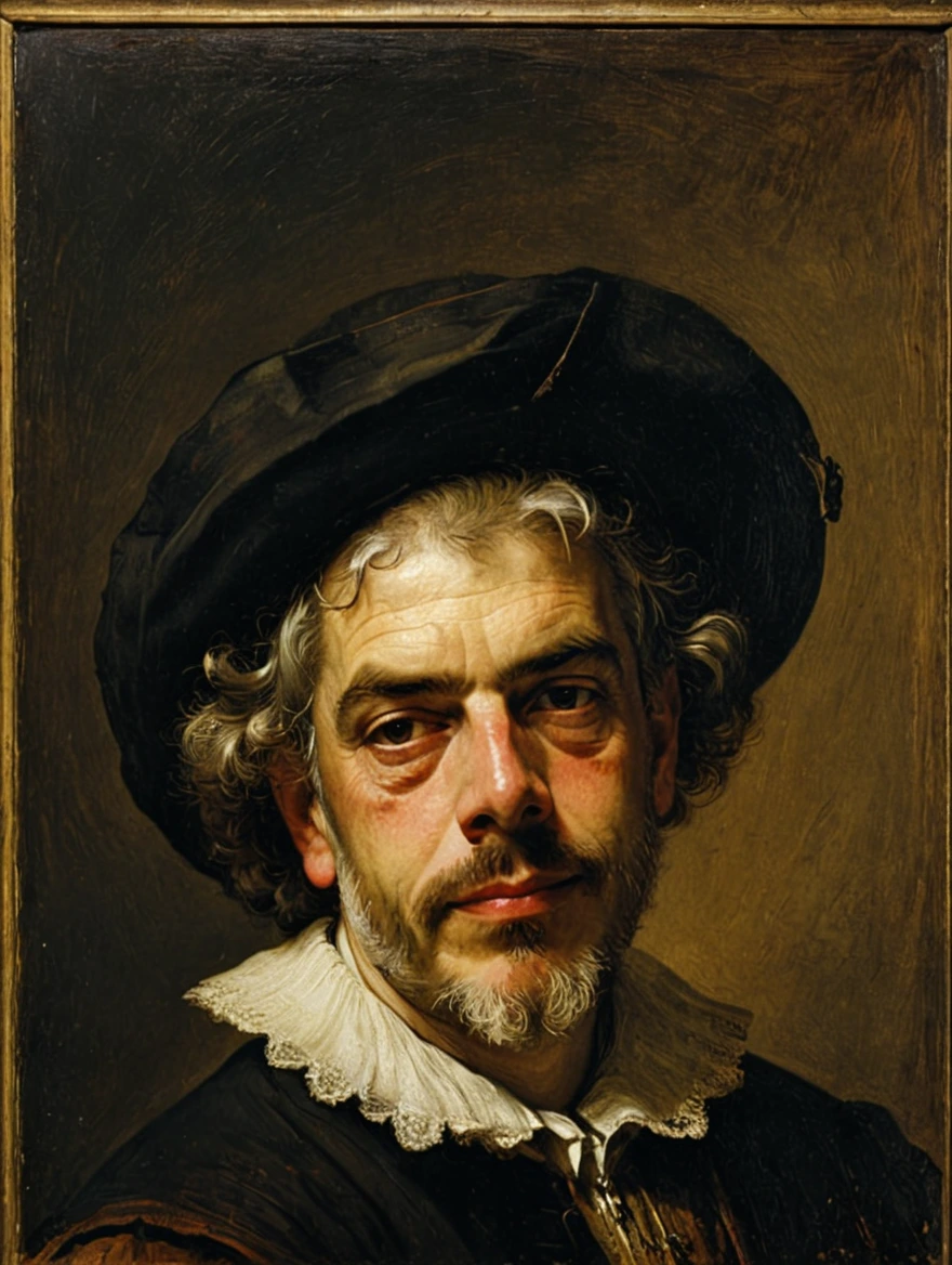 male portrait by Rembrandt