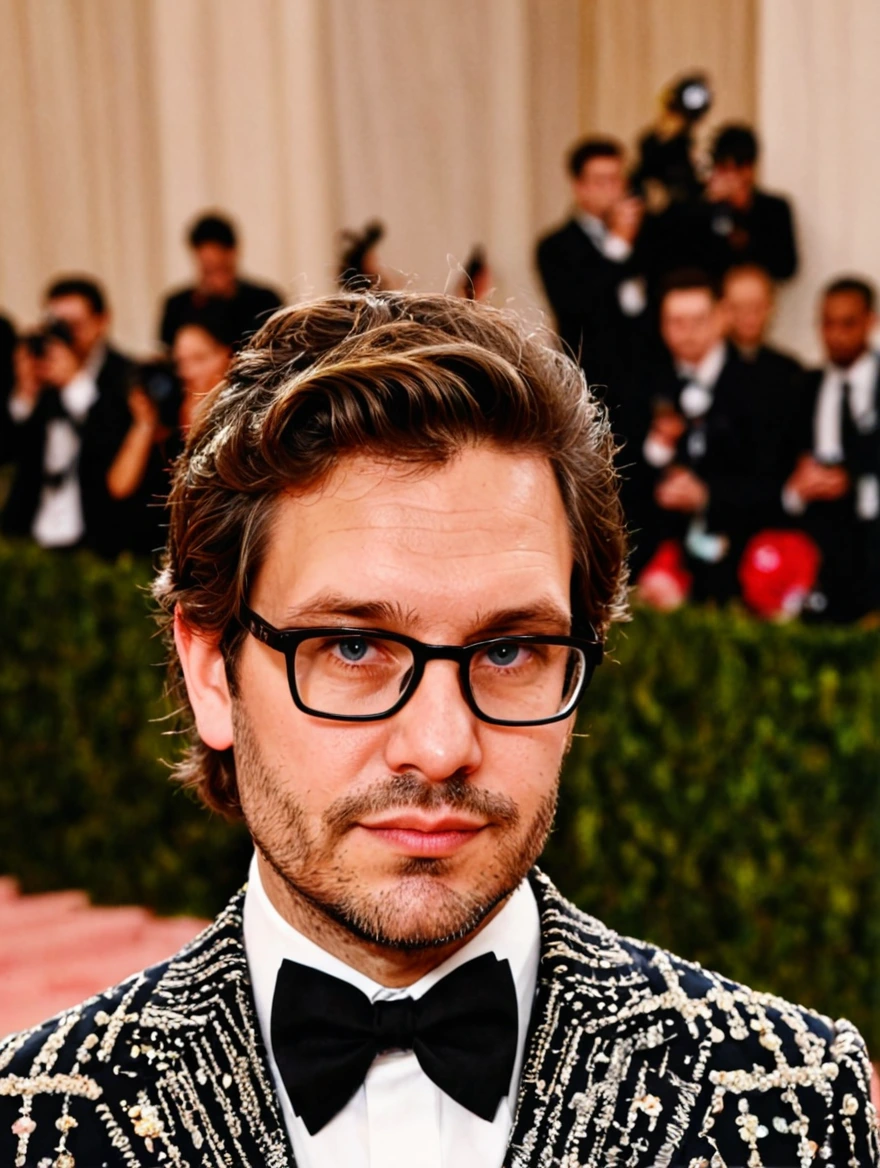 man at the Met Ball wearing outlandish suit