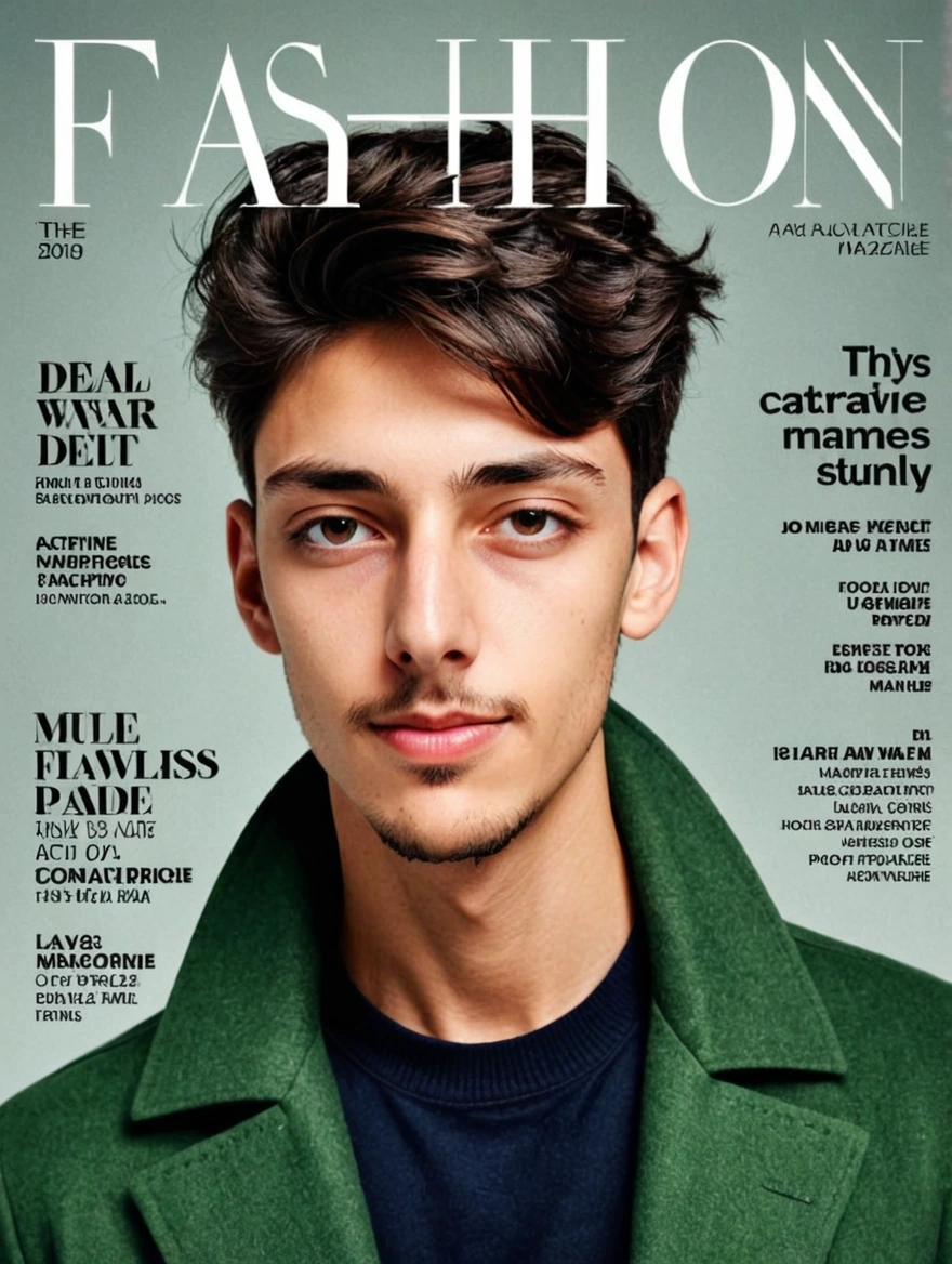 male on cover of fashion magazine