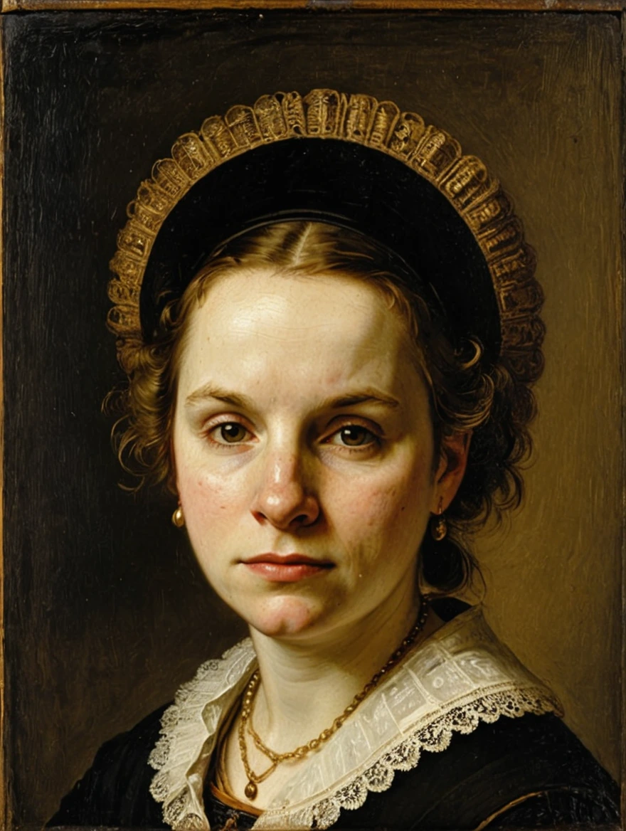 female portrait by Rembrandt