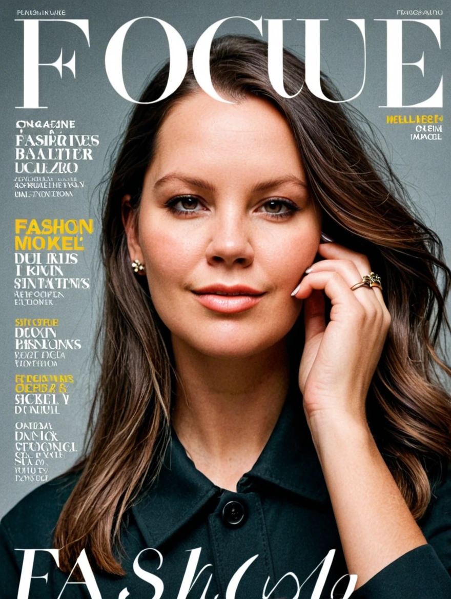 female on cover of fashion magazine