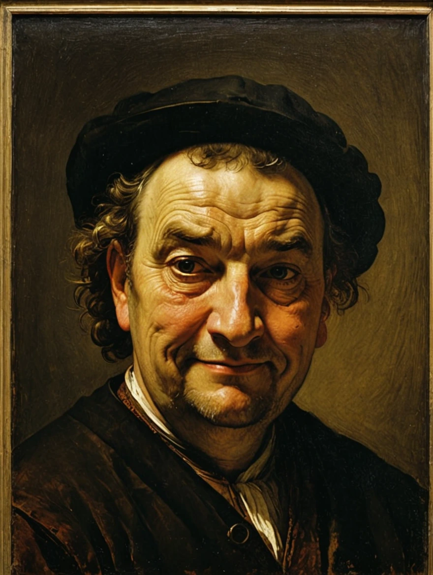 male portrait by Rembrandt