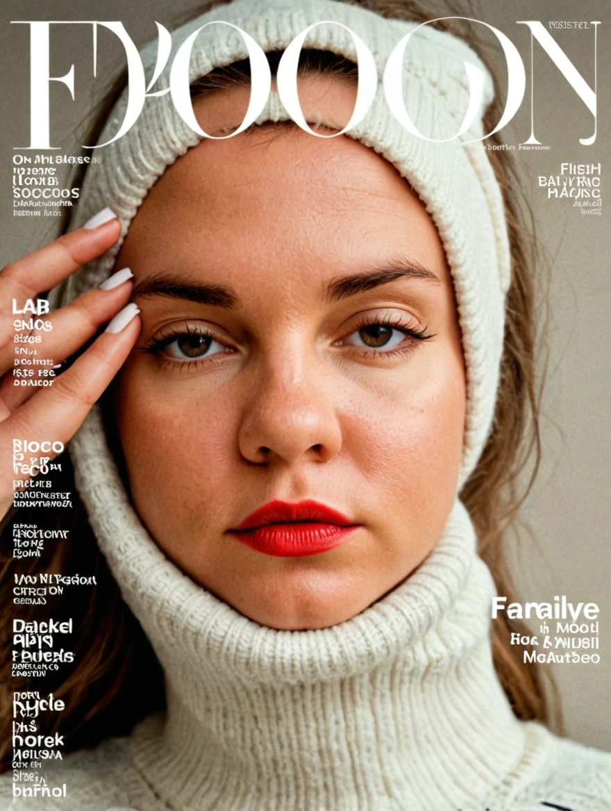 female on cover of fashion magazine