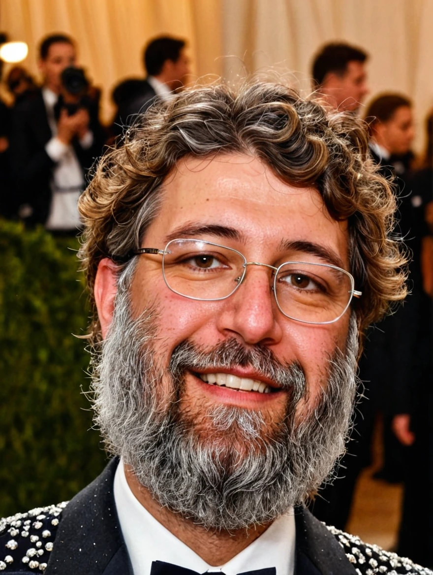 man at the Met Ball wearing outlandish suit