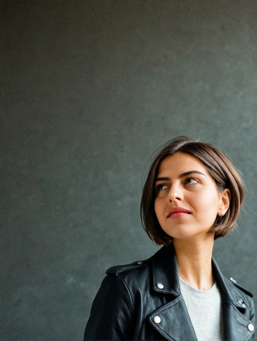 woman with stylish short hair