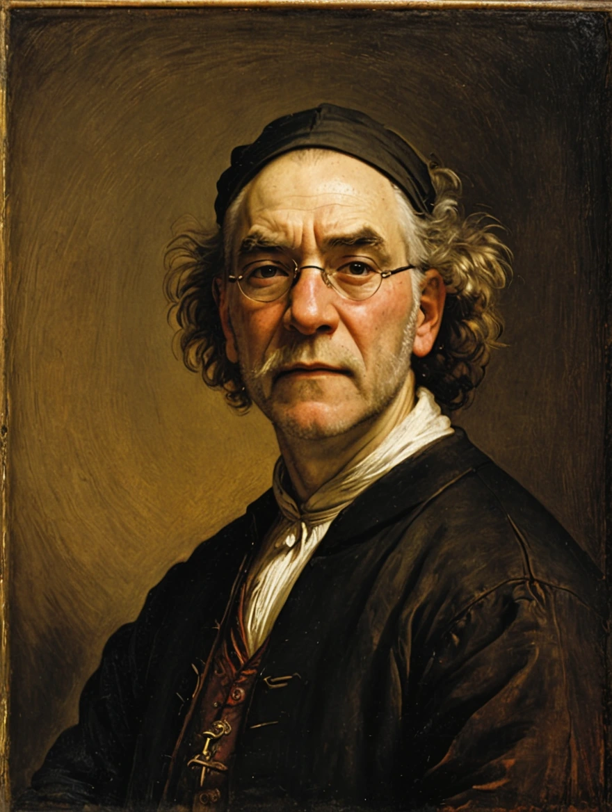 male portrait by Rembrandt