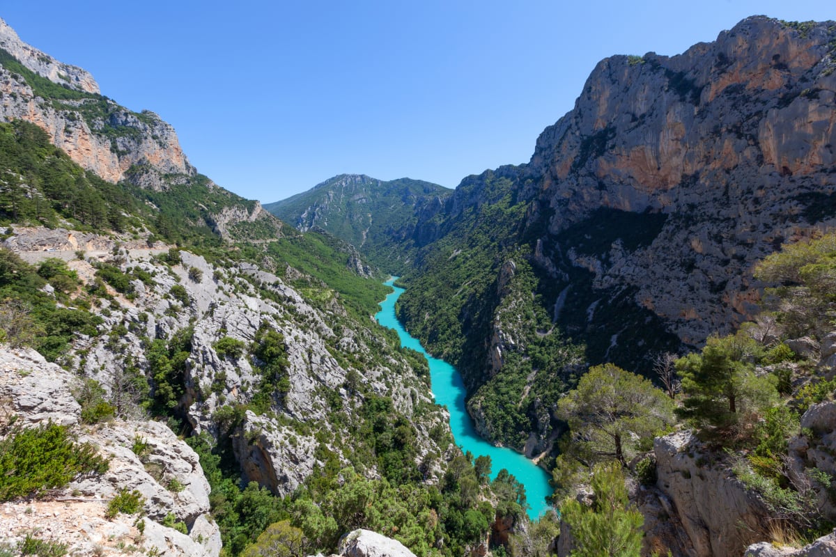 Excursie op de Petit Sentier Blanc Martel en de voetgangersbrug van Estellier - La Palud-sur-Verdon