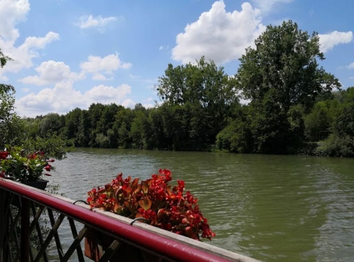 L'Oise et l'auberge du bac - Jaux