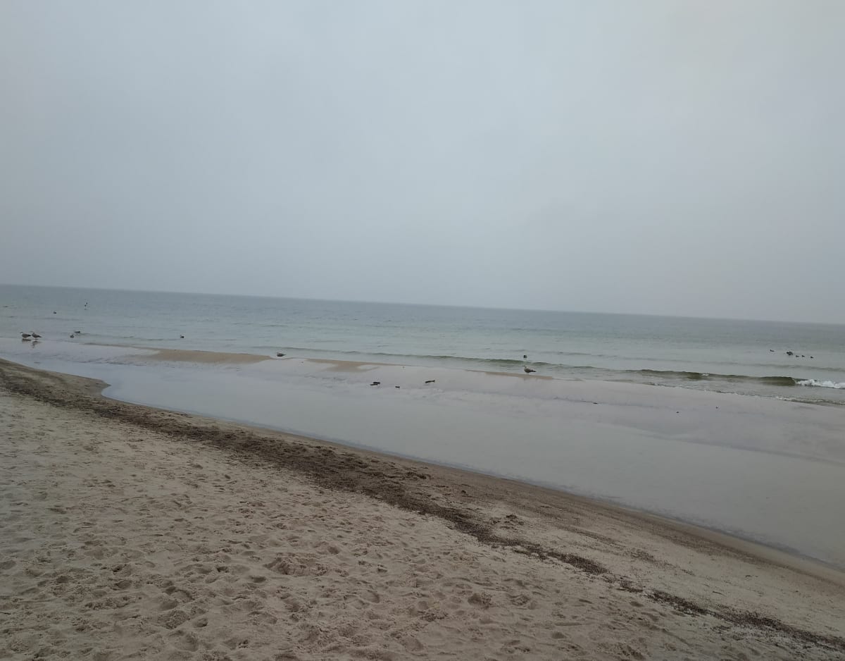 Ustka w deszczu - Ustka
