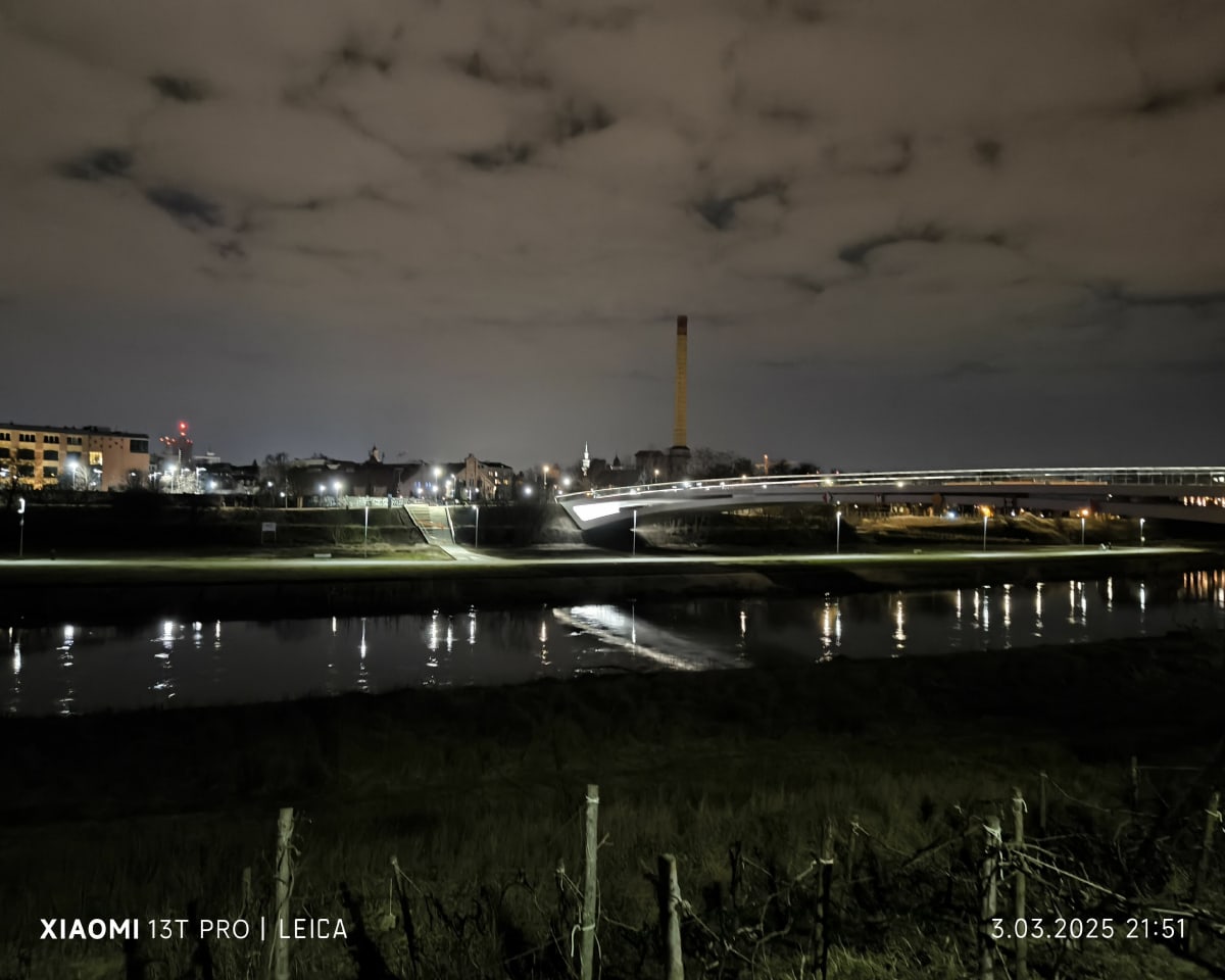 Mosty Berdychowskie nocą - Poznań