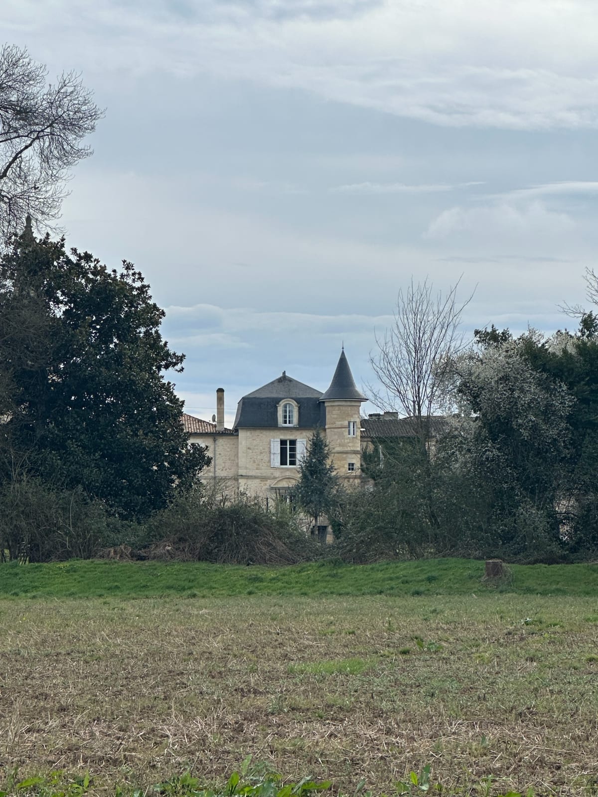 Bas du château Montlau et retour château mouchac - Moulon