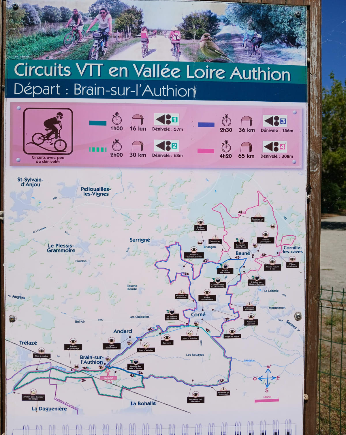 Circuit VTT n 2 Vallee Loire Authion - florian