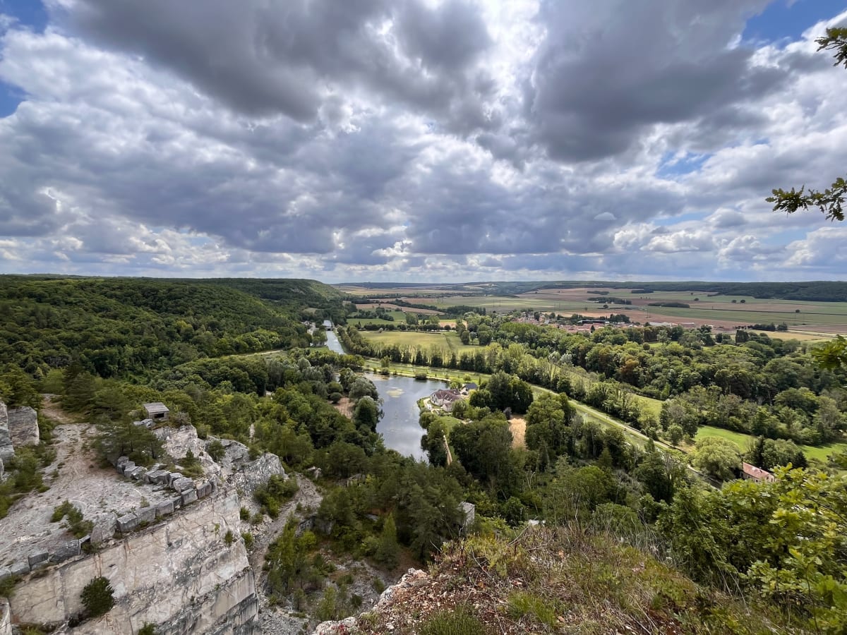 Boucle au dessus des carrières entre Asnières Cry & Ravières - Asnières-en-Montagne