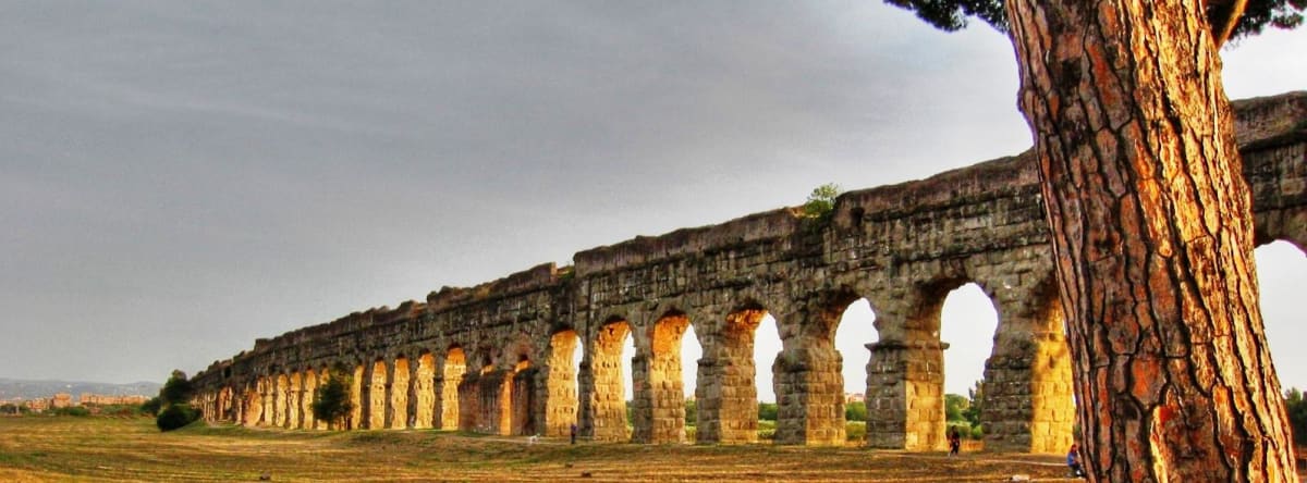 Rome - le circuit des aqueducs. - Roma