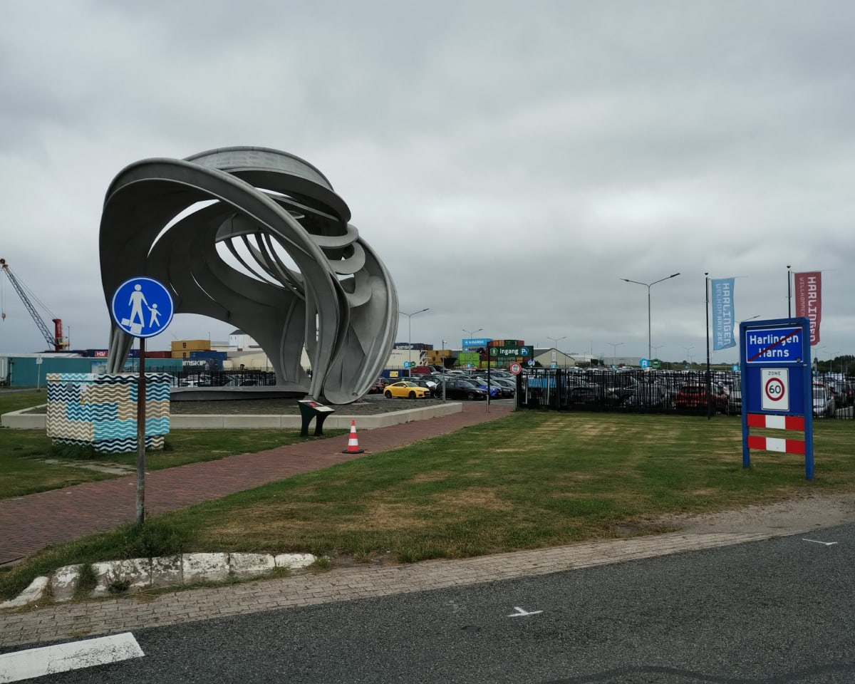 Harlingen vanaf de langparkeerplaats - Harlingen