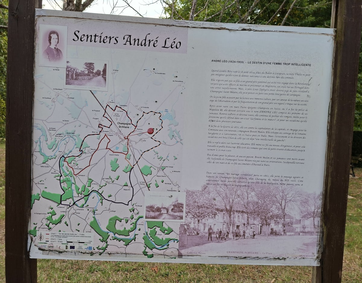 "Sur les pas de André Léo" à Champagné-Saint-Hilaire - Pierrot