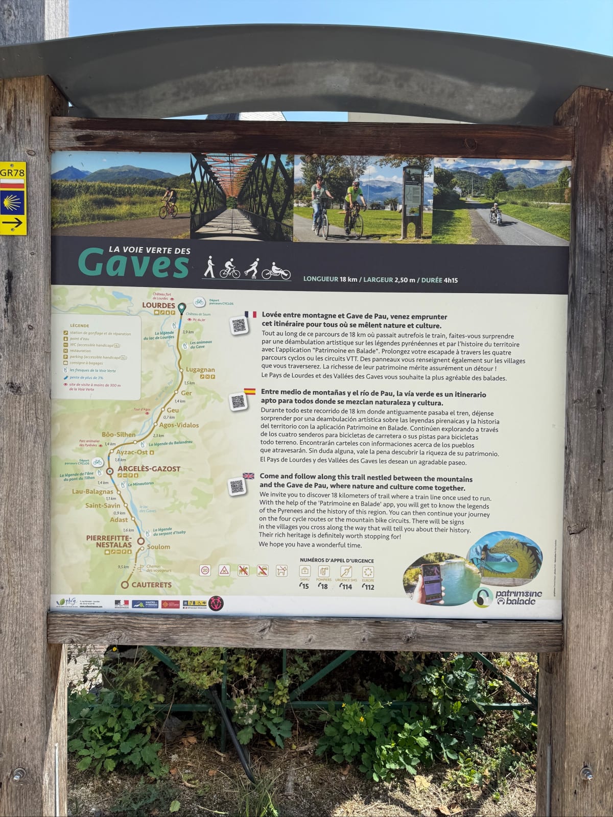 Voie verte de Lourdes à Ayzac Ost (baignade dans le Gave) - Lourdes