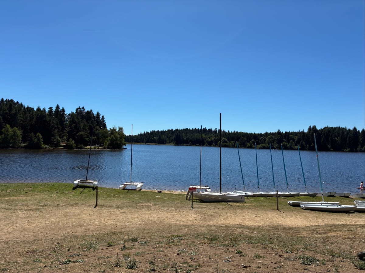 Tour du lac de Devesset à vélo - Marie