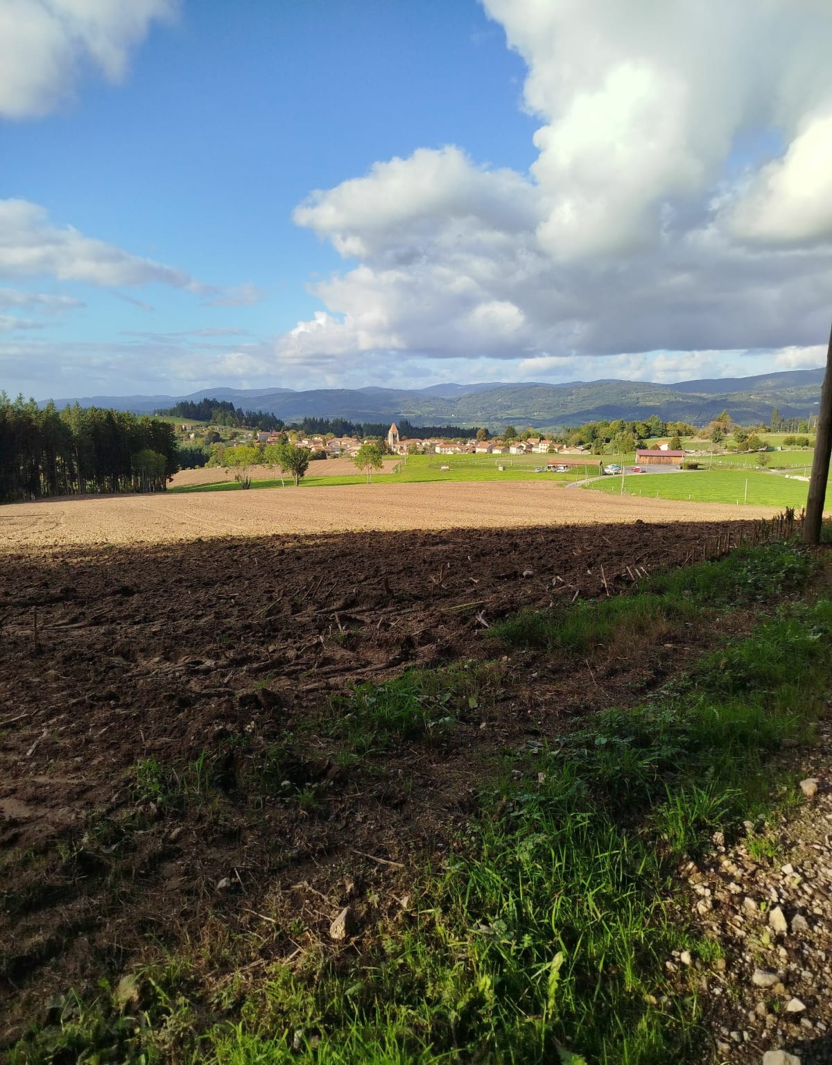 Vue de bertignat et du forez - Audrey