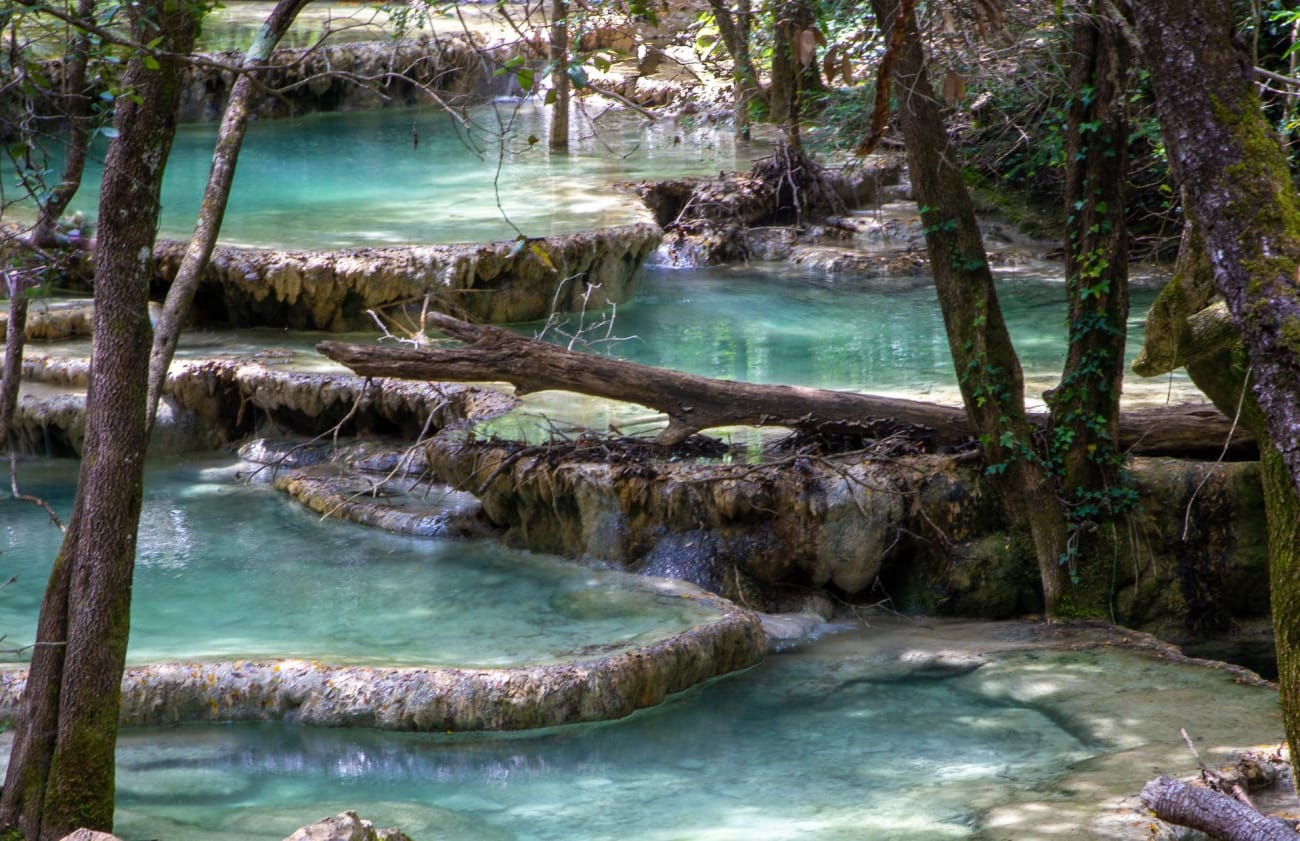 La source de l'Huveaune et ses vasques