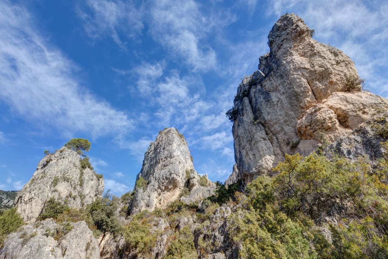 Le cirque dolomitique de Mourèze près de Montpellier