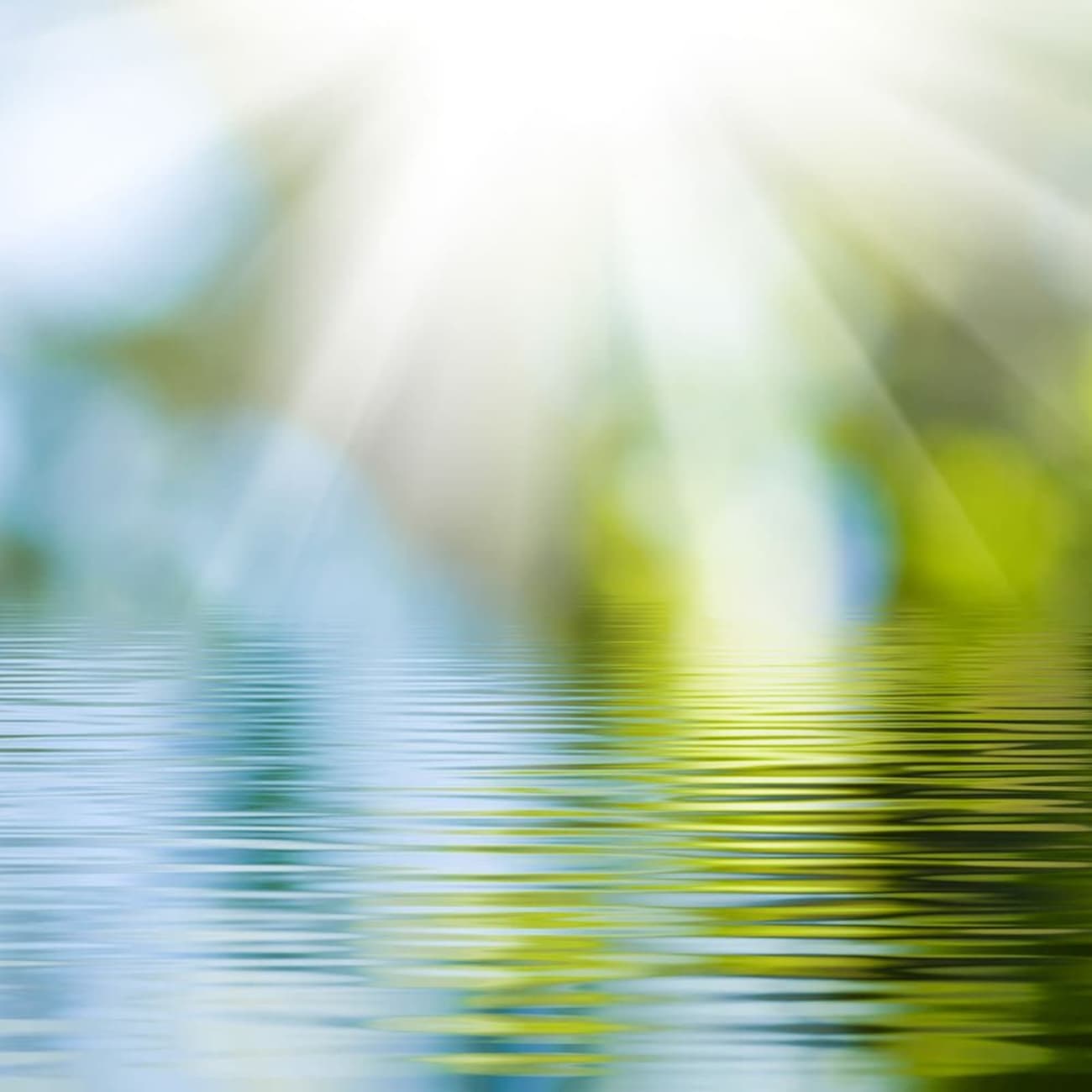 Balades Rennes : eau et rayons de soleil flous