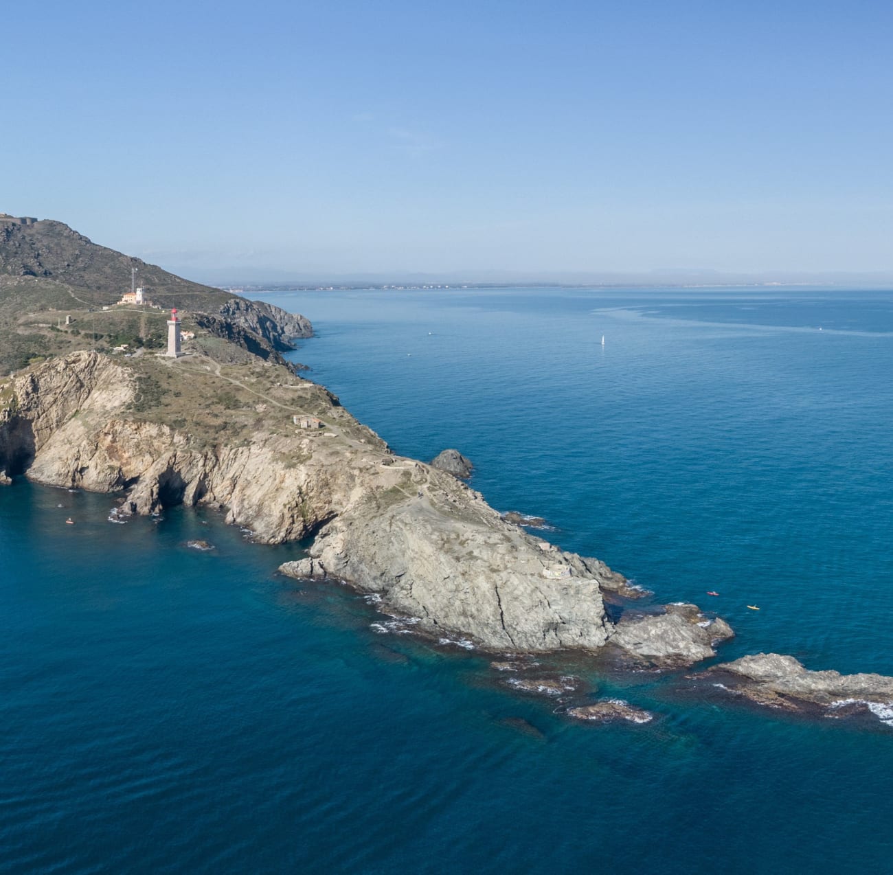 Randonnée Perpignan : photo du cap Béar à Port-Vendres.