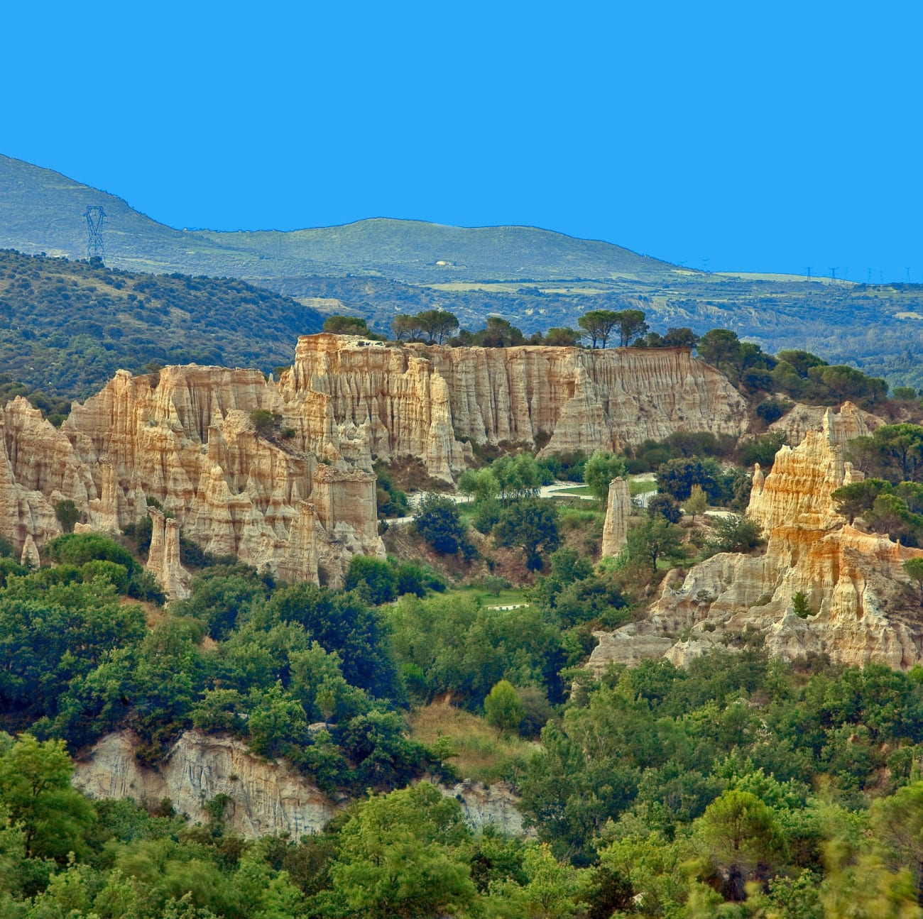 Photo du site des orgues d'Ille-sur-Têt à proximité de Perpignan.