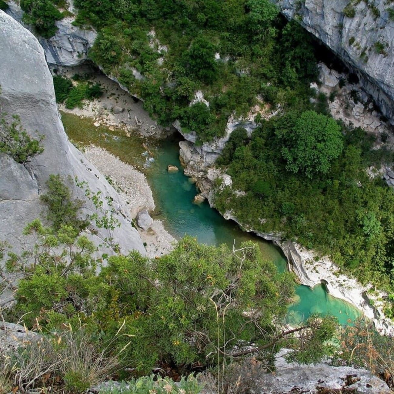 Randonnée sentier du Bastidon : vue sur les gorges du Verdon