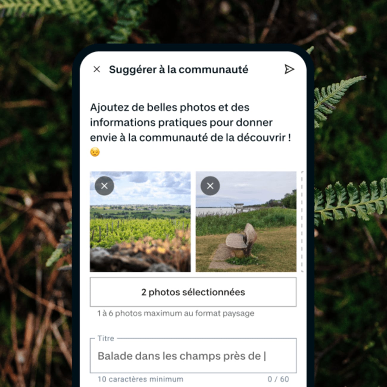 Enregistrez votre propre parcours et suggérez le à la communauté