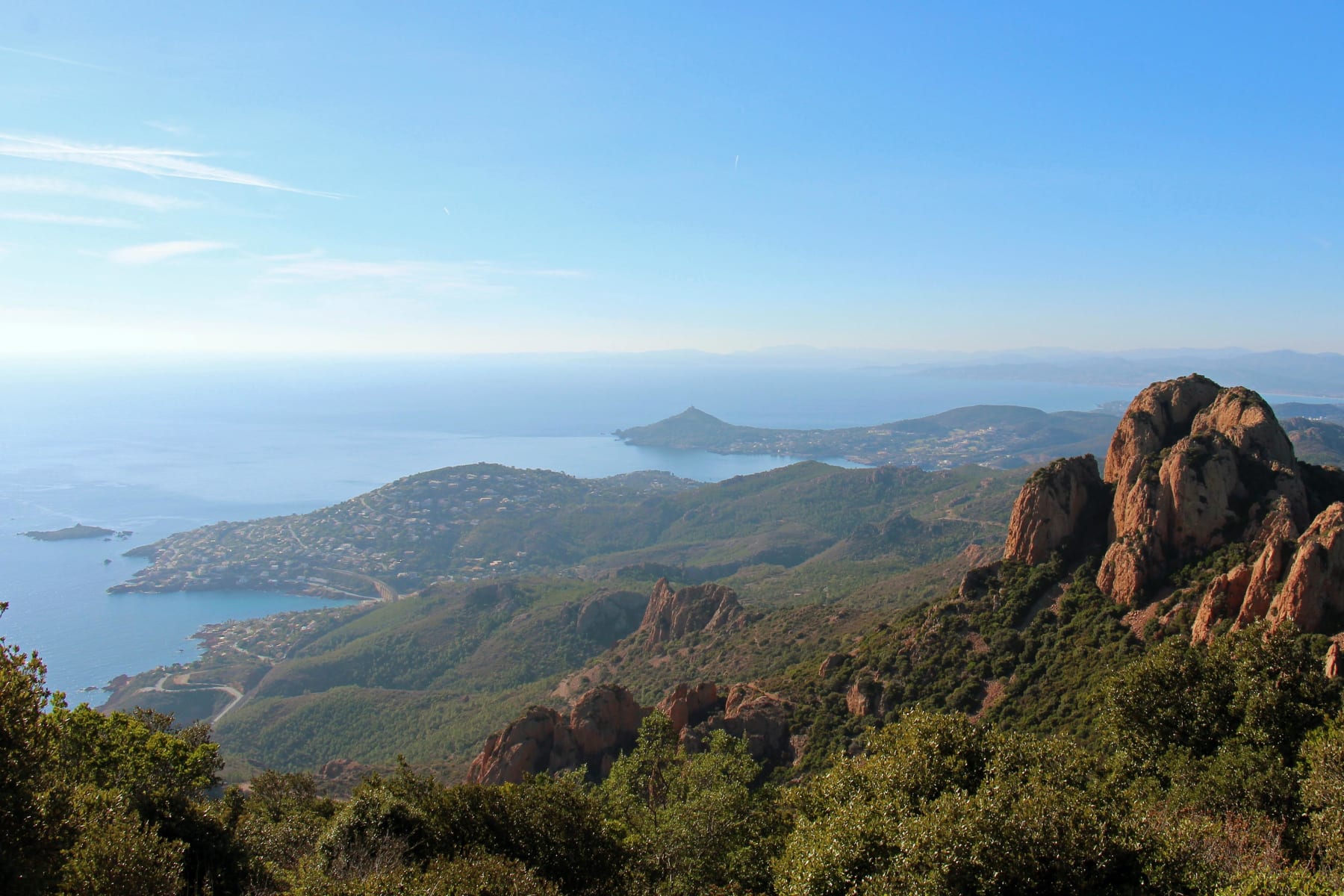 Randonnée Mandelieu-la-Napoule - Mandelieu-la-Napoule depuis les hauteurs et riche passé