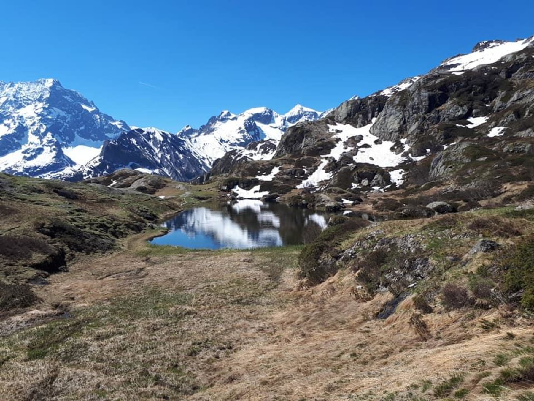 Randonnée La Chapelle-en-Valgaudémar - Montée enneigée et nuit reposante au refuge du Pigeonnier