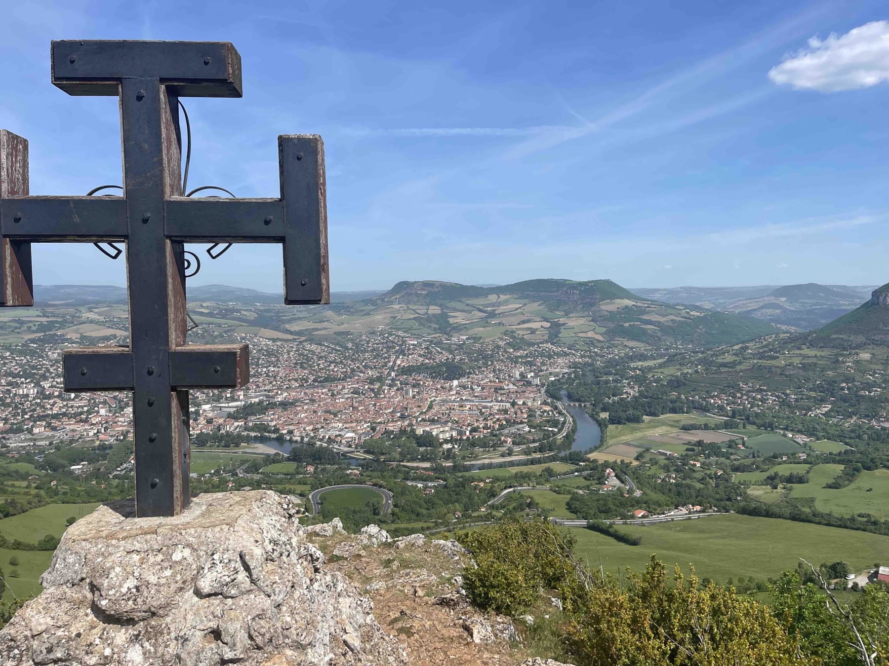 Randonnée Millau - Paysages des Grands Causses, Potensac et le Tarn