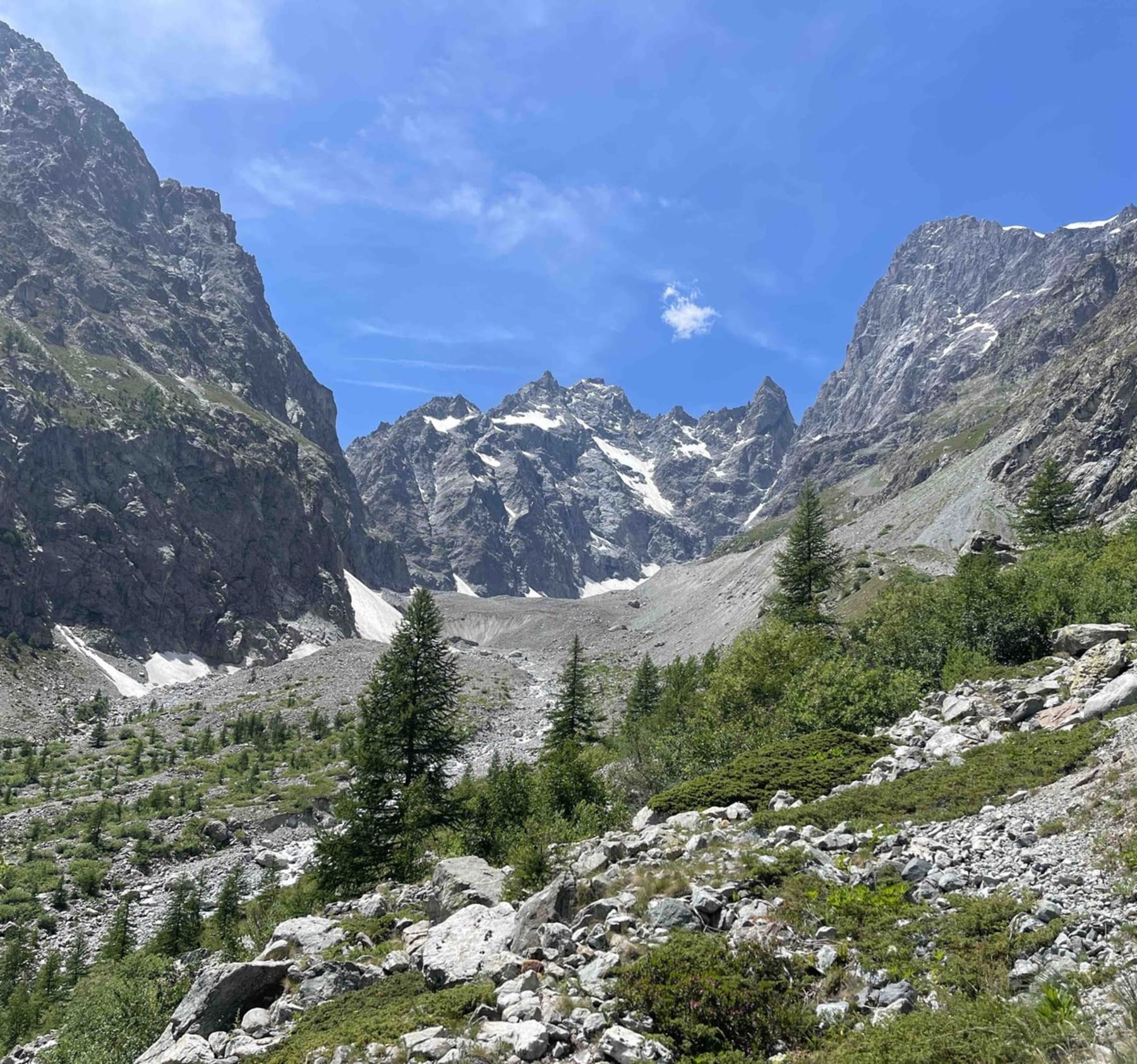 Randonnée Ailefroide - Montée au refuge du Glacier Blanc