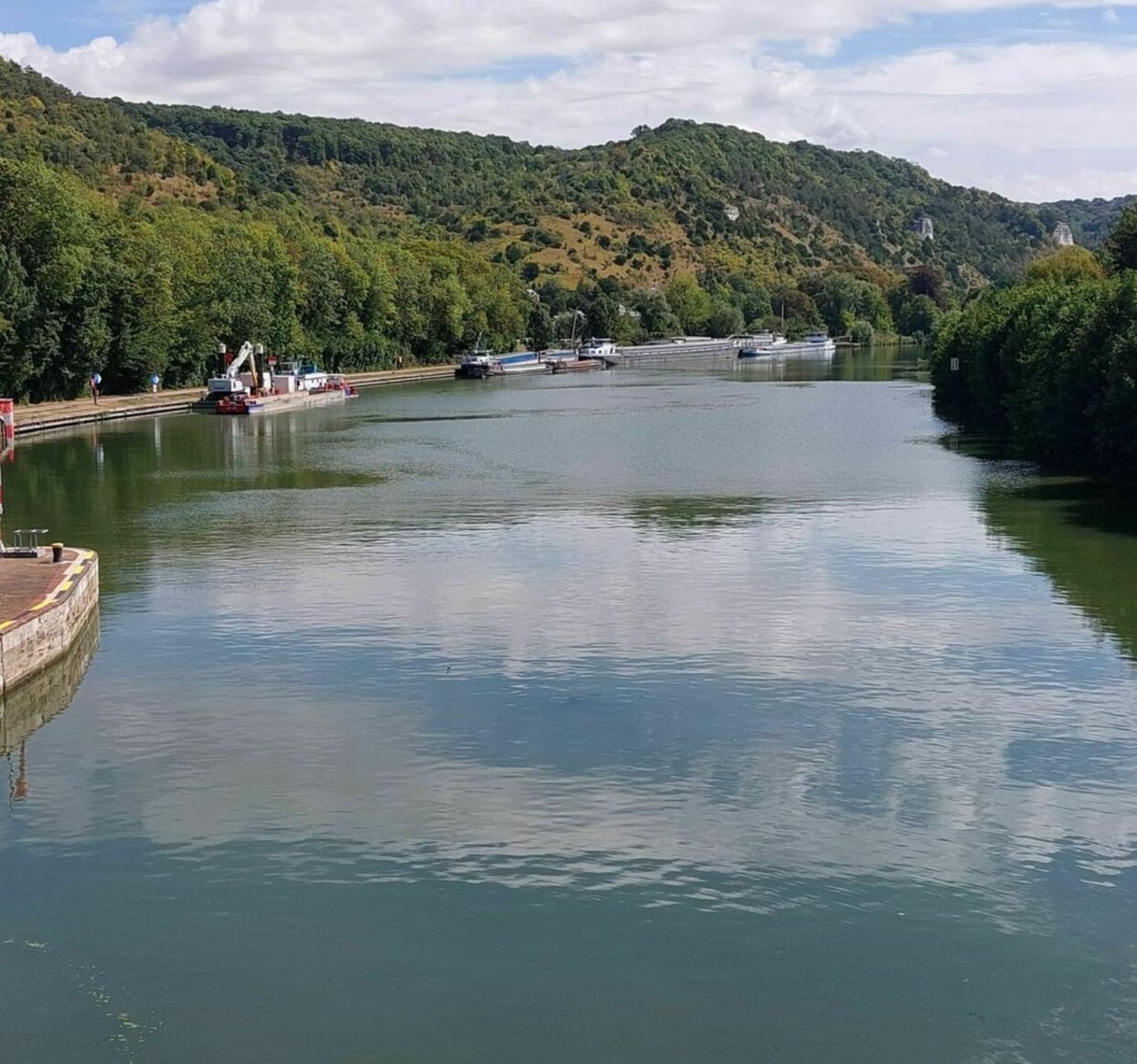 Randonnée Poses - Barrage de Pose et Côte des Deux Amants