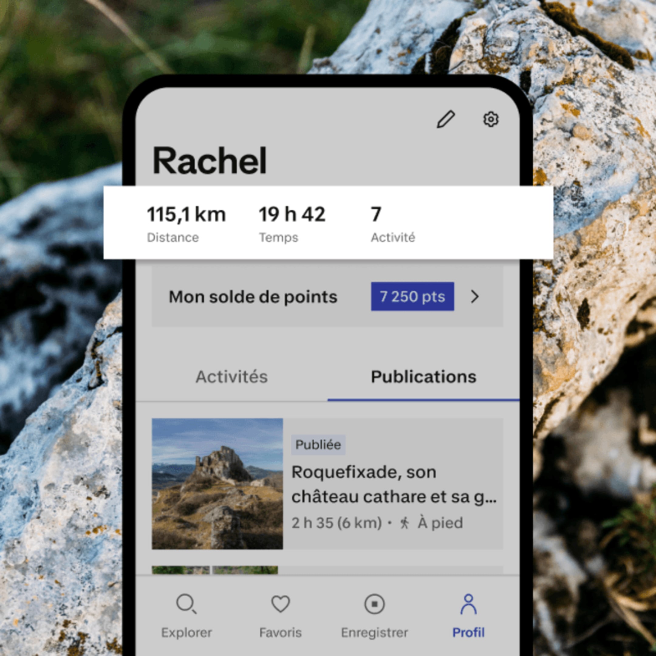 Retrouvez toutes vos statistiques cumulées sur votre profil