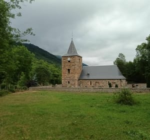 Loudenvieille, Moulor-toren en het meer van Génos - Loudenvielle - 2