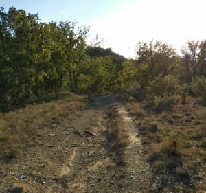 En vélo vers le bourg Castral de Rochecolombe - Pradons - 4