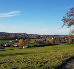 Vue sur Pontacq et les Pyrénées en partant du centre - Pontacq - 2