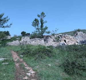 De tour van Haut Montet per opstijgen - Gourdon - 2