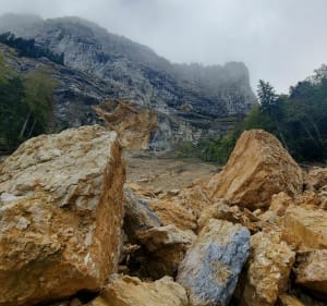 L'éboulis de la route de Montaud - Noyarey - 2