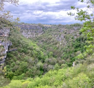 Les premiers moulins du canyon depuis Roumegouse - Rignac - 2