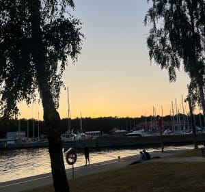 Spacer na zachód słońca - Łeba - 2