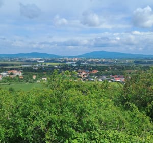 Kłobucznik (Łysajka) panoramiczny widok na Góry Sowie - Bielawa - 2
